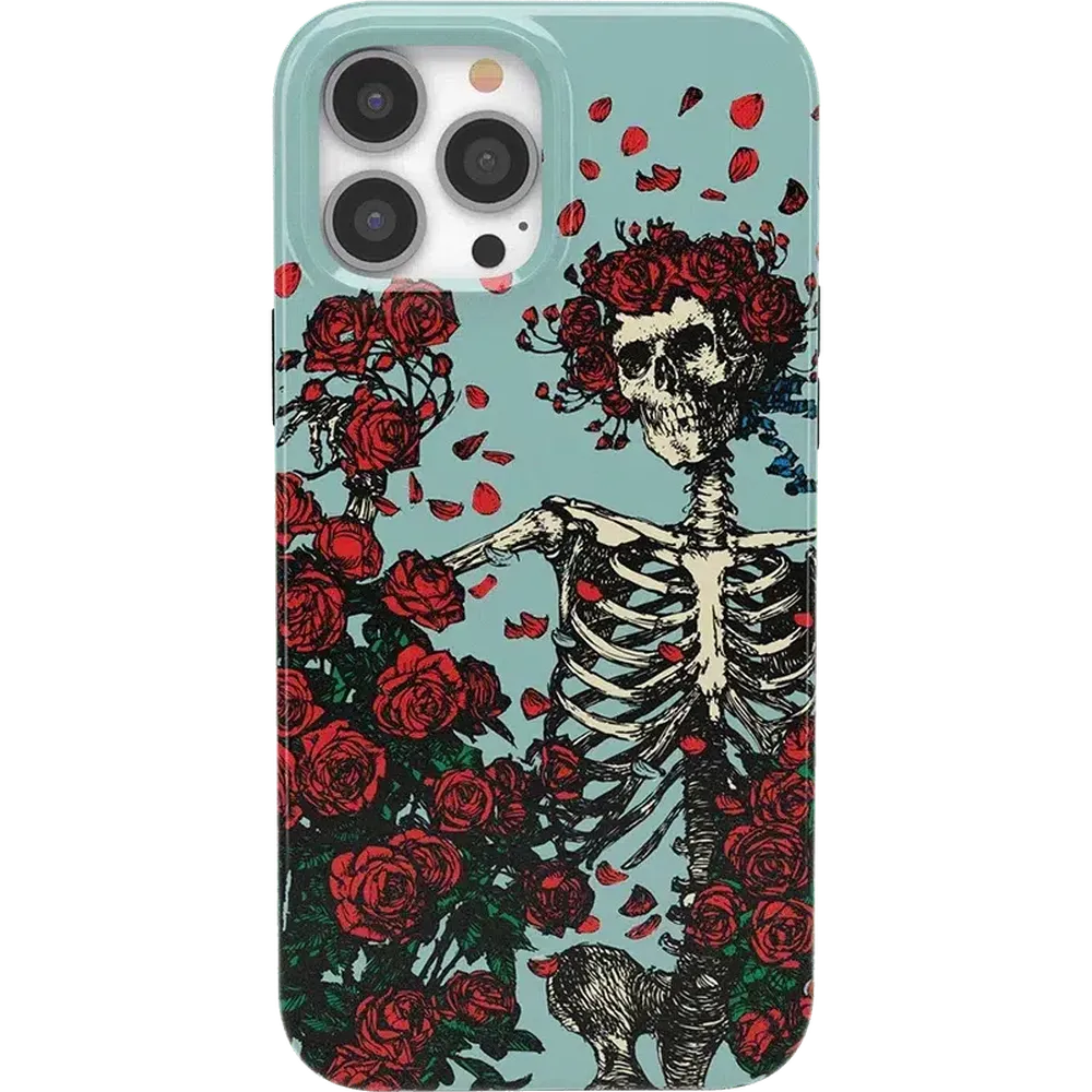 Forever Grateful | Grateful Dead Skeleton Floral Case iPhone Case Grateful Dead Classic + MagSafe® iPhone 13 Pro Max