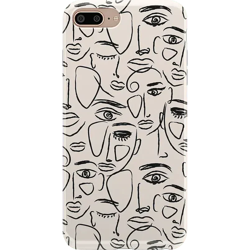 We're All Human | Minimal Face Art Case iPhone Case get.casely Classic iPhone 6/7/8 Plus 