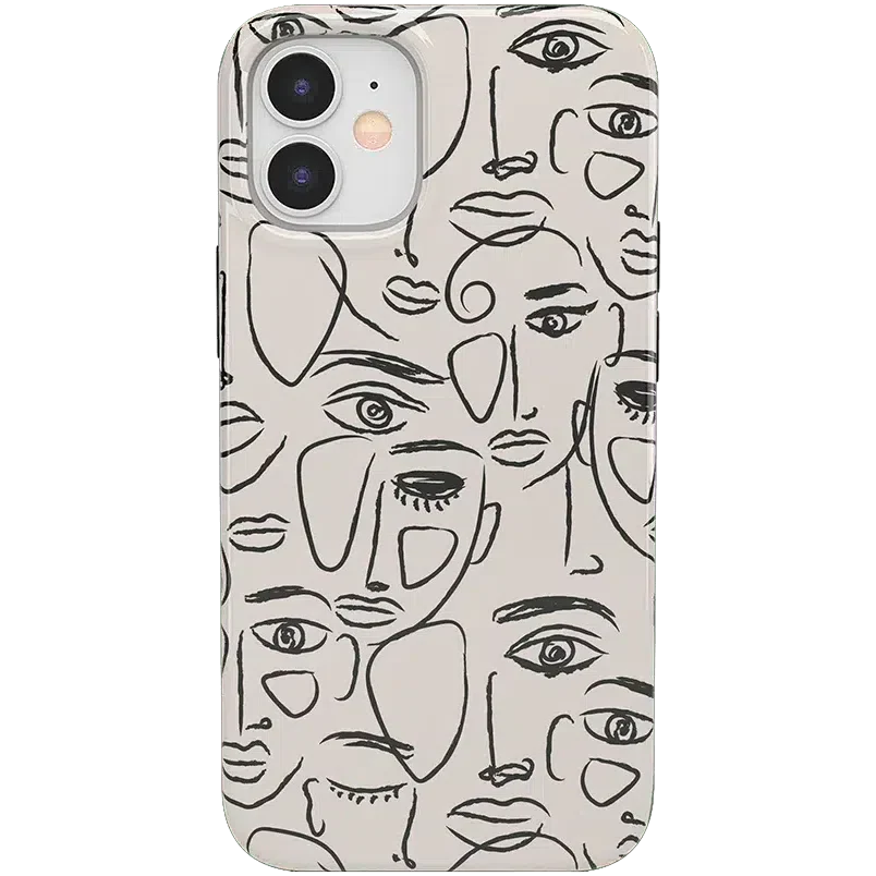 We're All Human | Minimal Face Art Case iPhone Case get.casely Classic iPhone 12 