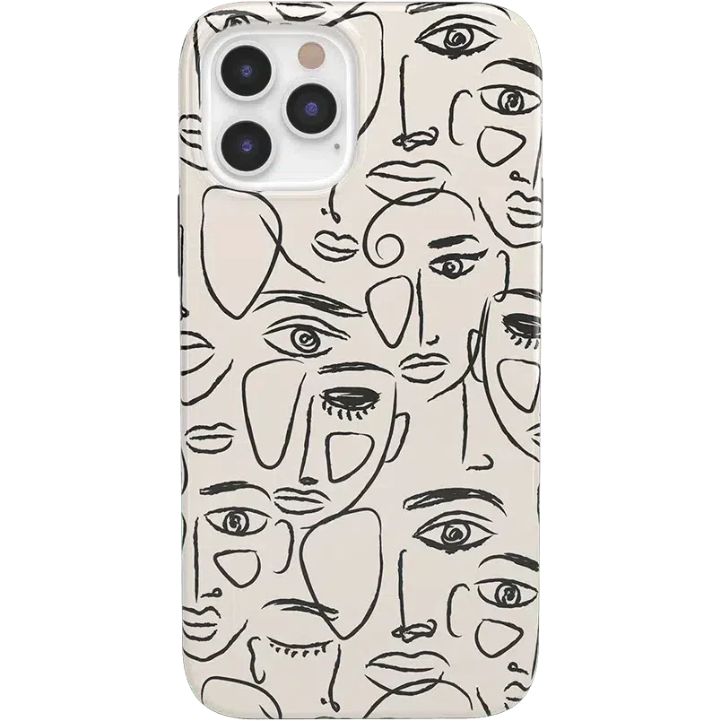 We're All Human | Minimal Face Art Case iPhone Case get.casely Classic iPhone 12 Pro Max 