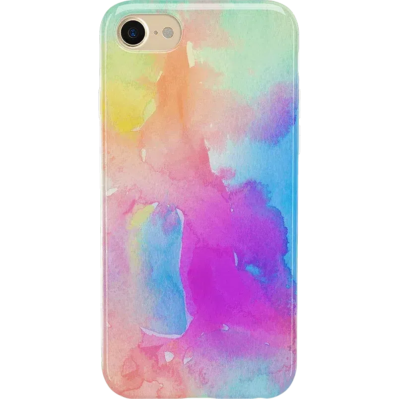 Painting in Pastels | Rainbow Watercolor Case iPhone Case get.casely Classic iPhone 6/7/8 