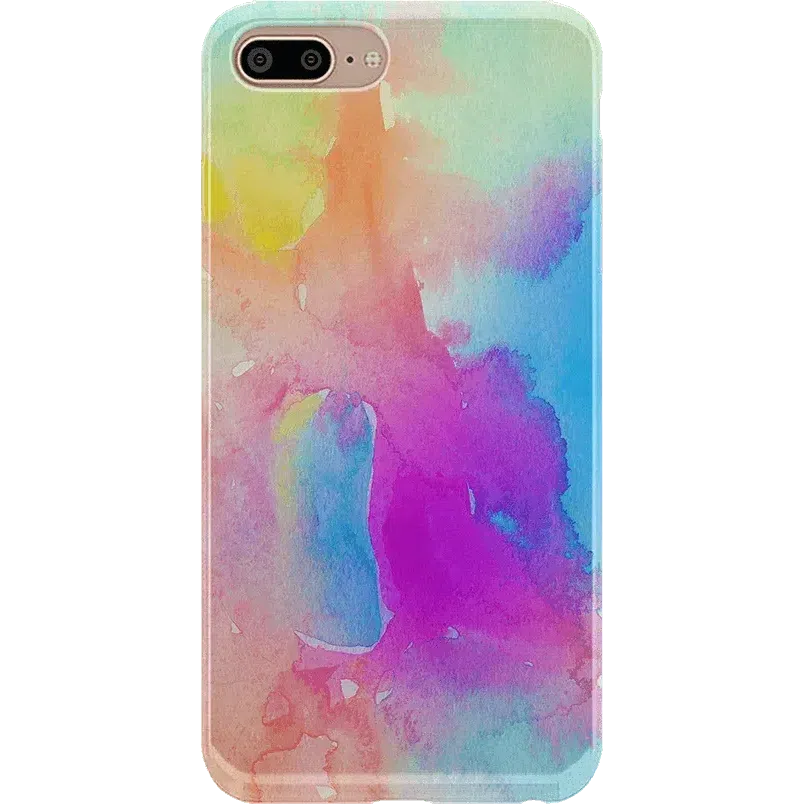 Painting in Pastels | Rainbow Watercolor Case iPhone Case get.casely Classic iPhone 6/7/8 Plus 