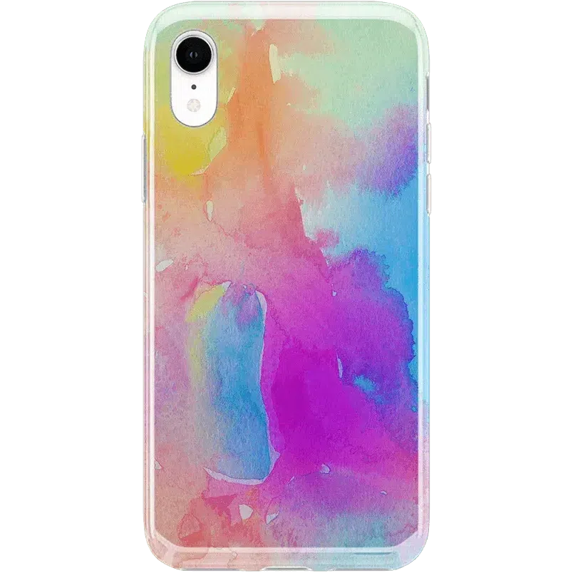 Painting in Pastels | Rainbow Watercolor Case iPhone Case get.casely Classic iPhone XR 