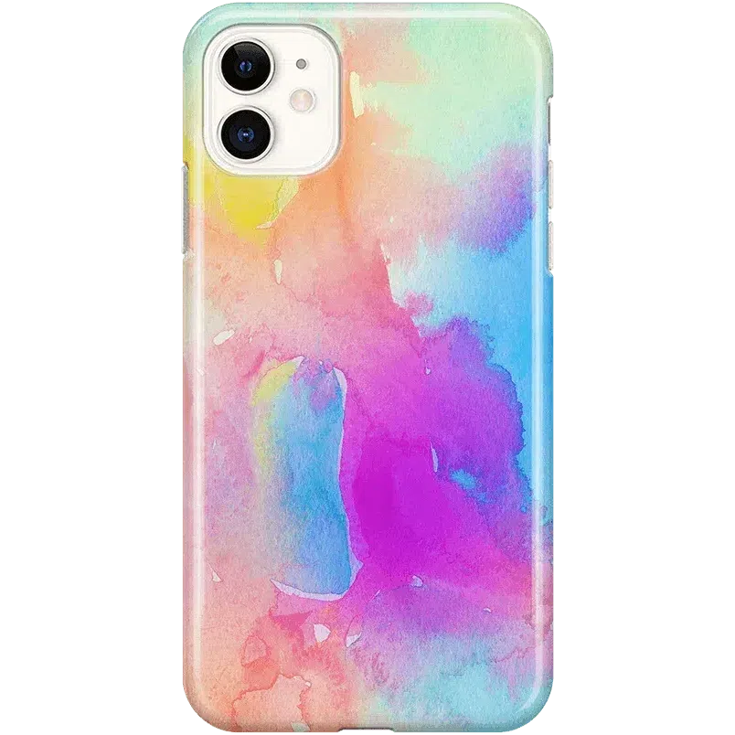 Painting in Pastels | Rainbow Watercolor Case iPhone Case get.casely Classic iPhone 11 