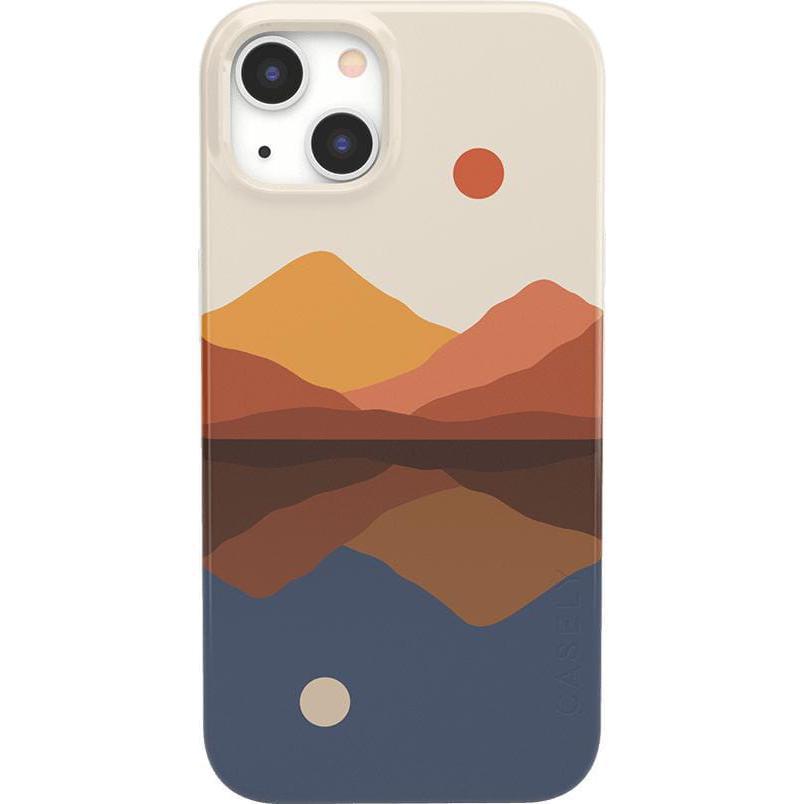 Opposites Attract | Day & Night Colorblock Mountains Case iPhone Case get.casely Classic iPhone 13 Mini