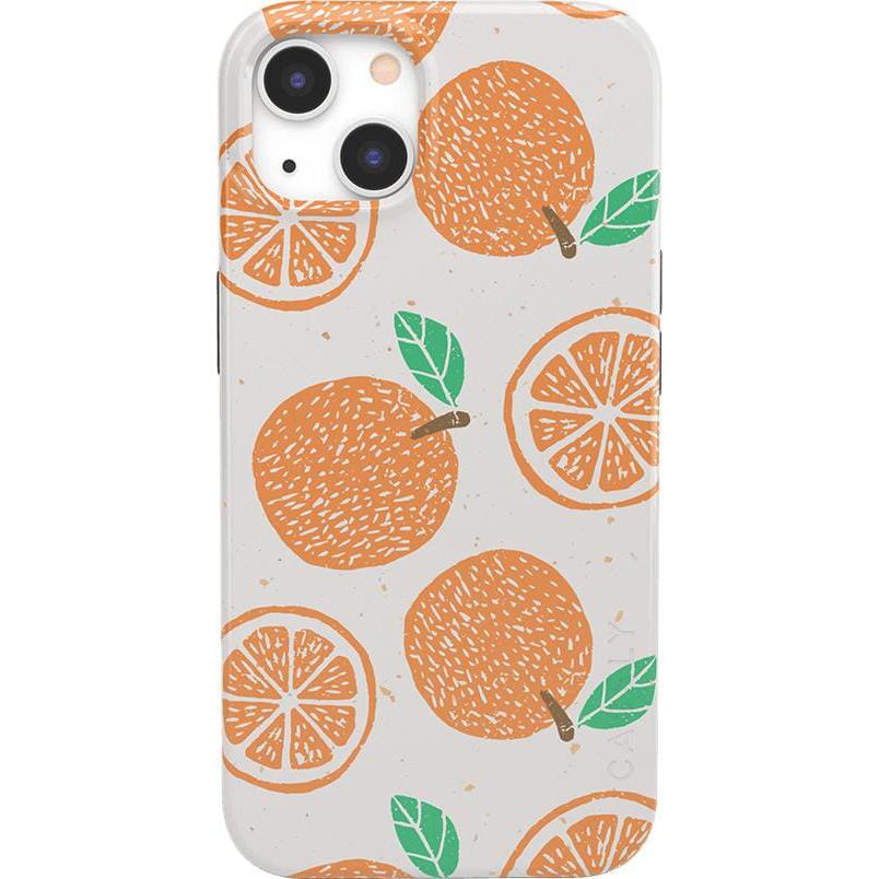 Main Squeeze | Orange Stamped Case iPhone Case get.casely Classic + MagSafe® iPhone 13