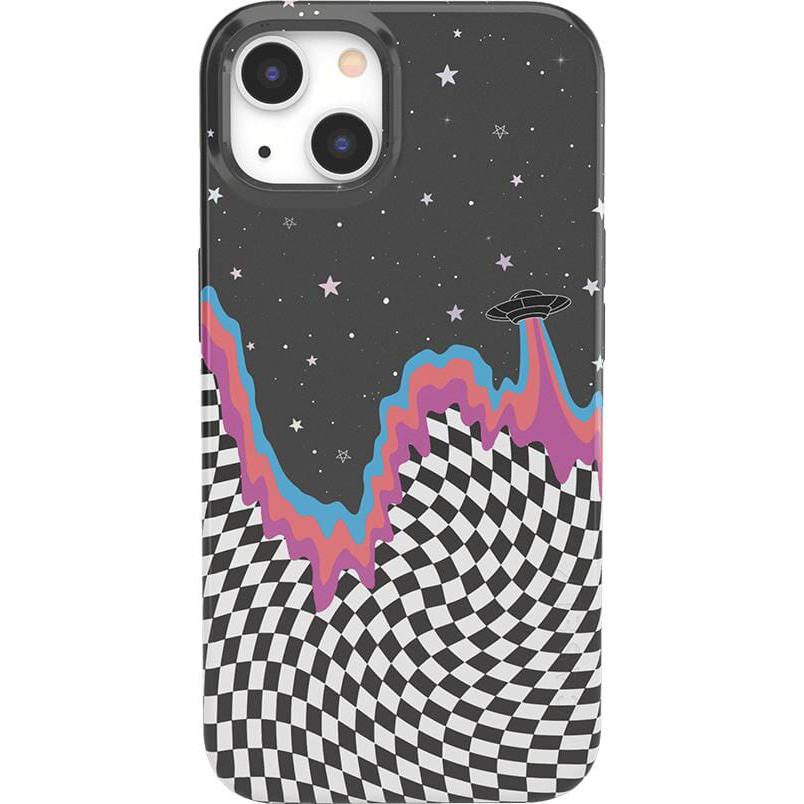 Long Strange Drip | Checkered Space Case iPhone Case get.casely Classic + MagSafe® iPhone 13 