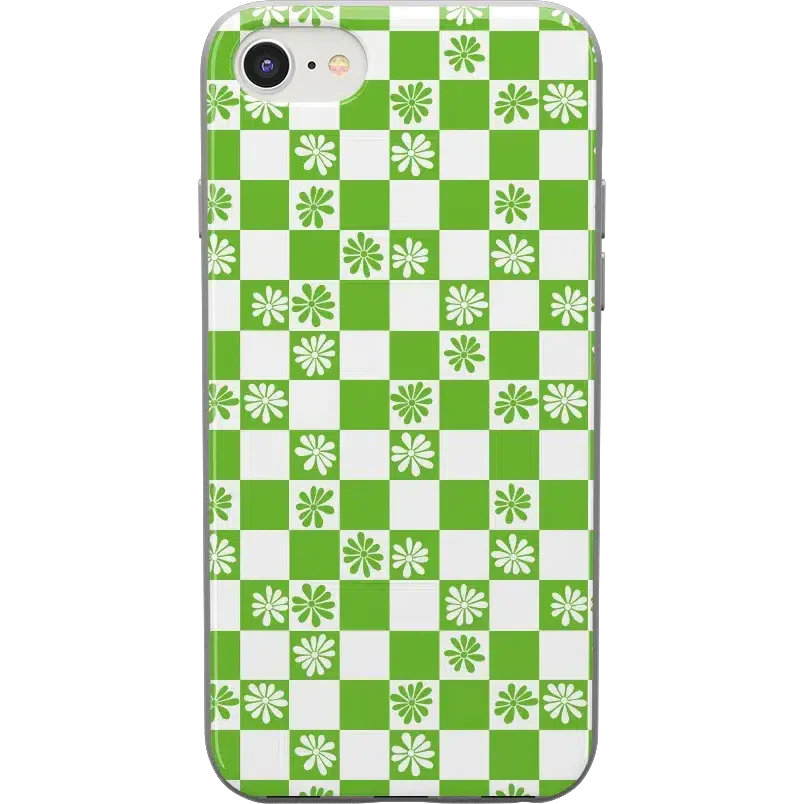 Check Mate | Daisy Checkerboard Floral Case iPhone Case get.casely Classic iPhone SE (2020 & 2022) 