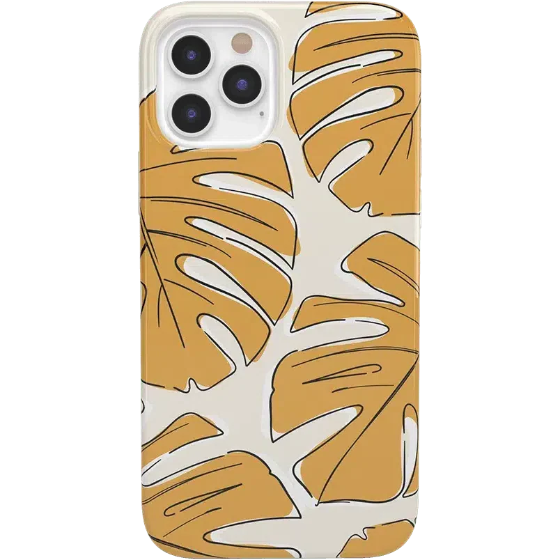 Island Time | Tropical Leaves Floral Case iPhone Case get.casely Classic iPhone 12 Pro Max 