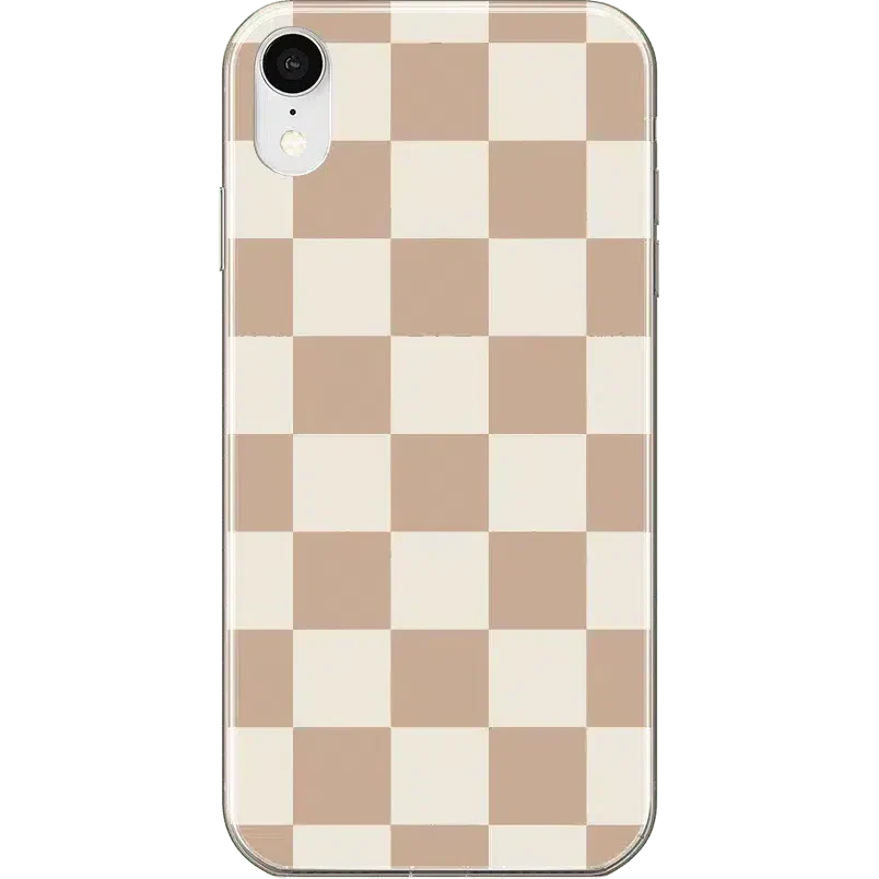 Fit Check | Neutral Checkerboard Case iPhone Case get.casely Classic iPhone XR 