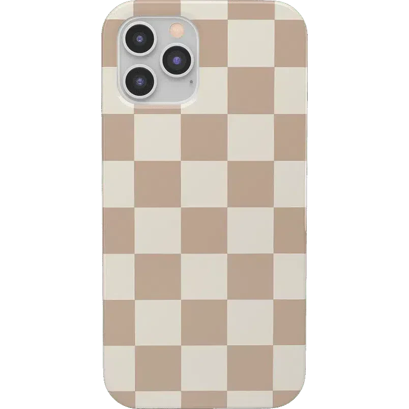 Fit Check | Neutral Checkerboard Case iPhone Case get.casely Classic iPhone 12 Pro Max