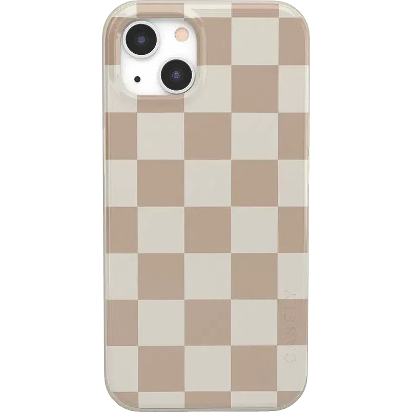 Fit Check | Neutral Checkerboard Case iPhone Case get.casely Classic iPhone 13 Mini