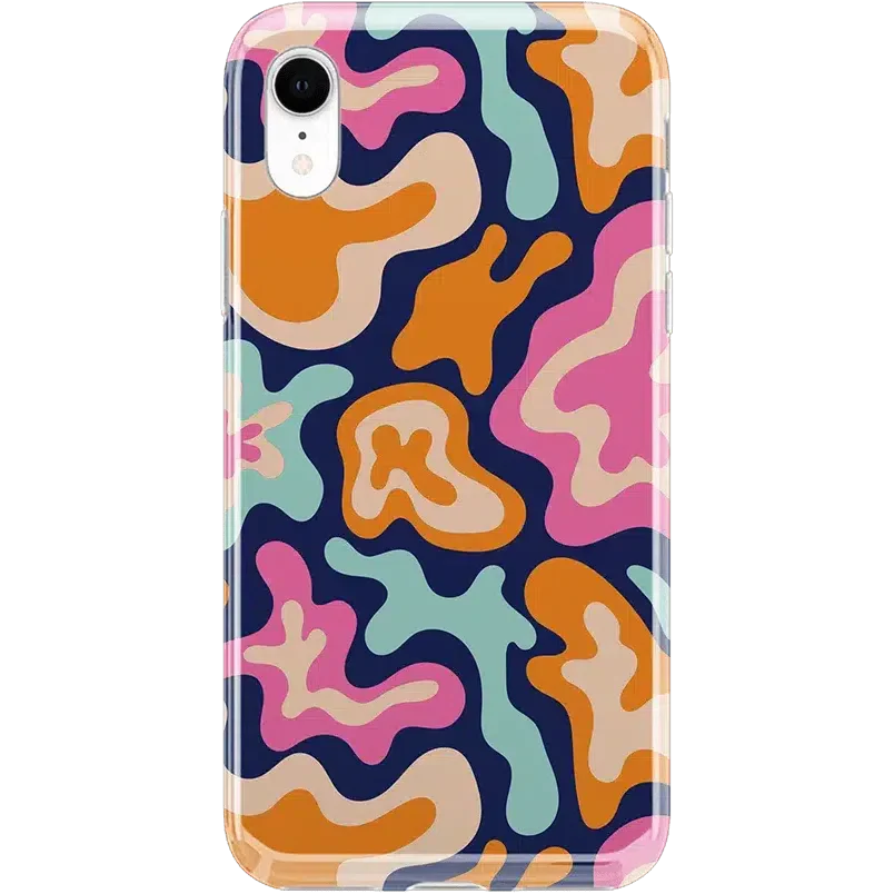 Midnight Color Splash | Abstract Retro Case iPhone Case get.casely Classic iPhone XR 