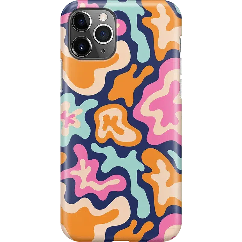 Midnight Color Splash | Abstract Retro Case iPhone Case get.casely Classic iPhone 11 Pro Max