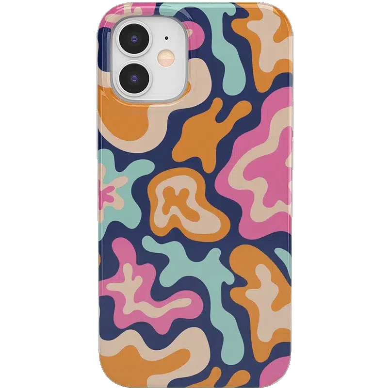 Midnight Color Splash | Abstract Retro Case iPhone Case get.casely Classic iPhone 12