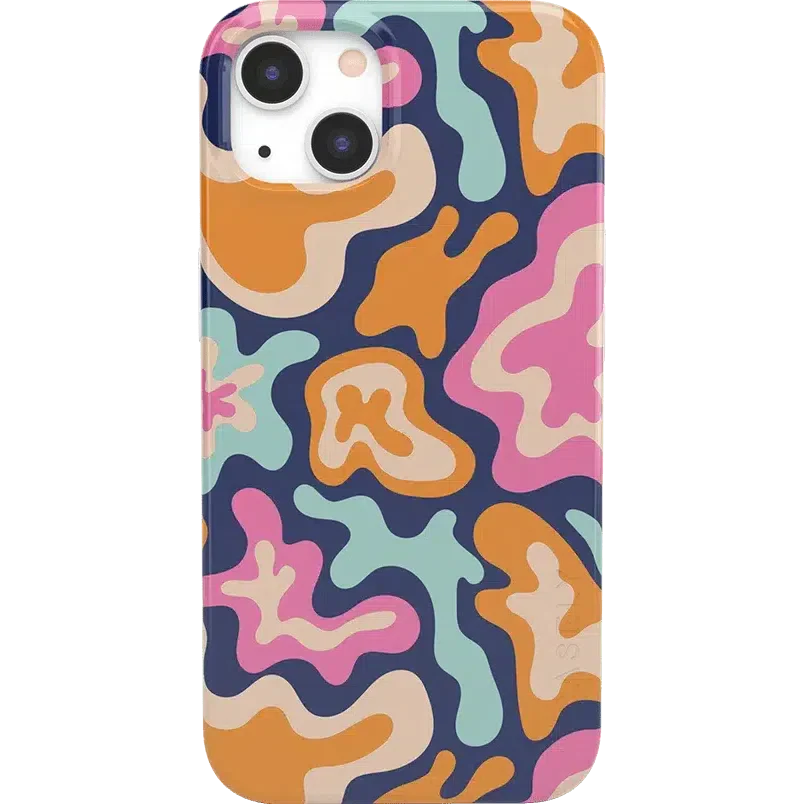Midnight Color Splash | Abstract Retro Case iPhone Case get.casely Classic + MagSafe® iPhone 13