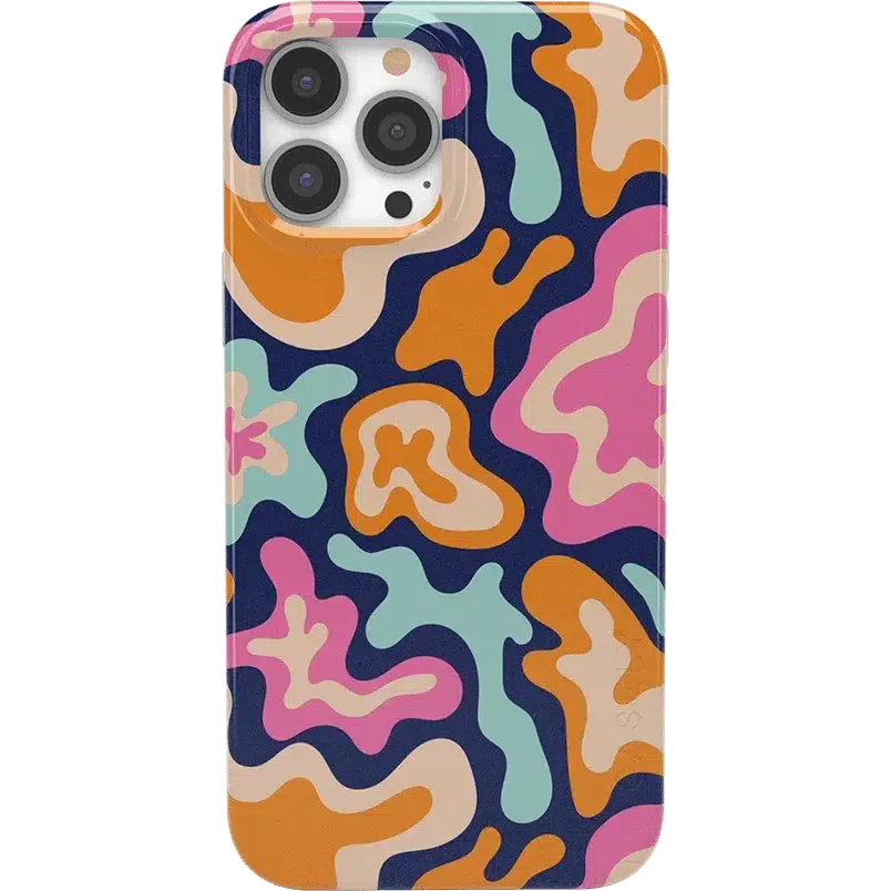 Midnight Color Splash | Abstract Retro Case iPhone Case get.casely Classic + MagSafe® iPhone 13 Pro Max
