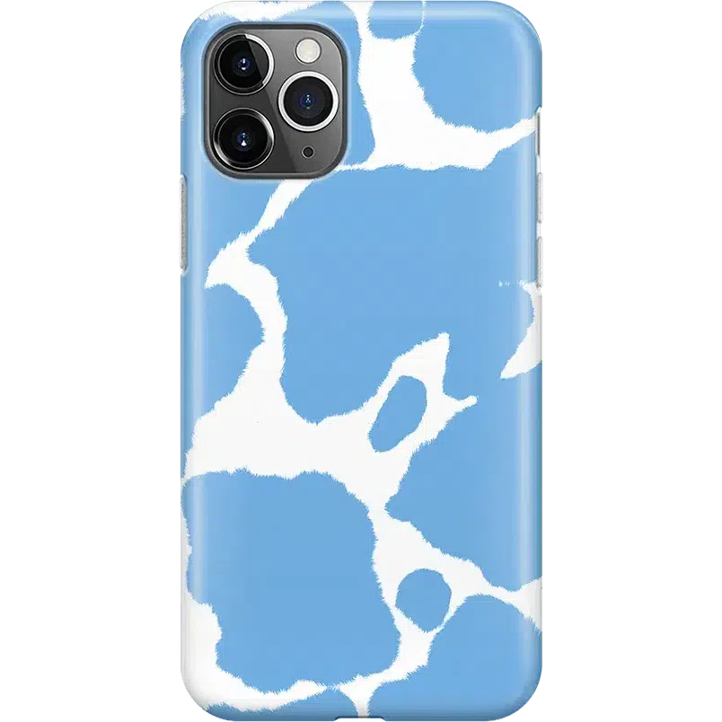 Current MOOd | Light Blue Cow Print Case iPhone Case get.casely Classic iPhone 11 Pro Max
