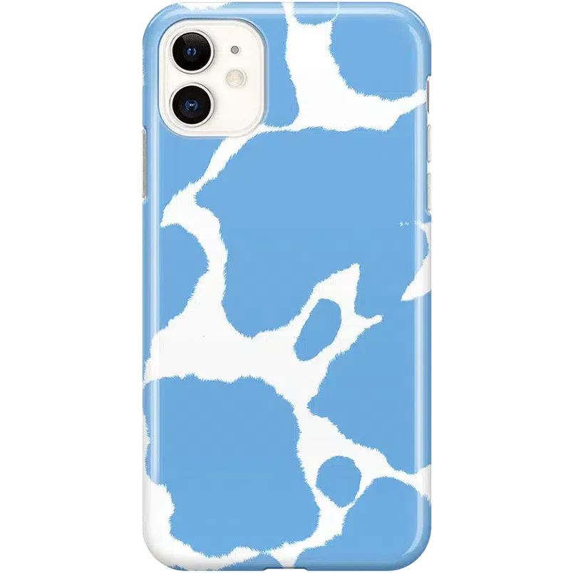 Current MOOd | Light Blue Cow Print Case iPhone Case get.casely Classic iPhone 11