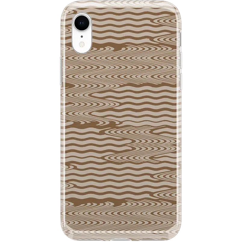 Mocha Ripple | Brown Waves Case iPhone Case get.casely Classic iPhone XR 