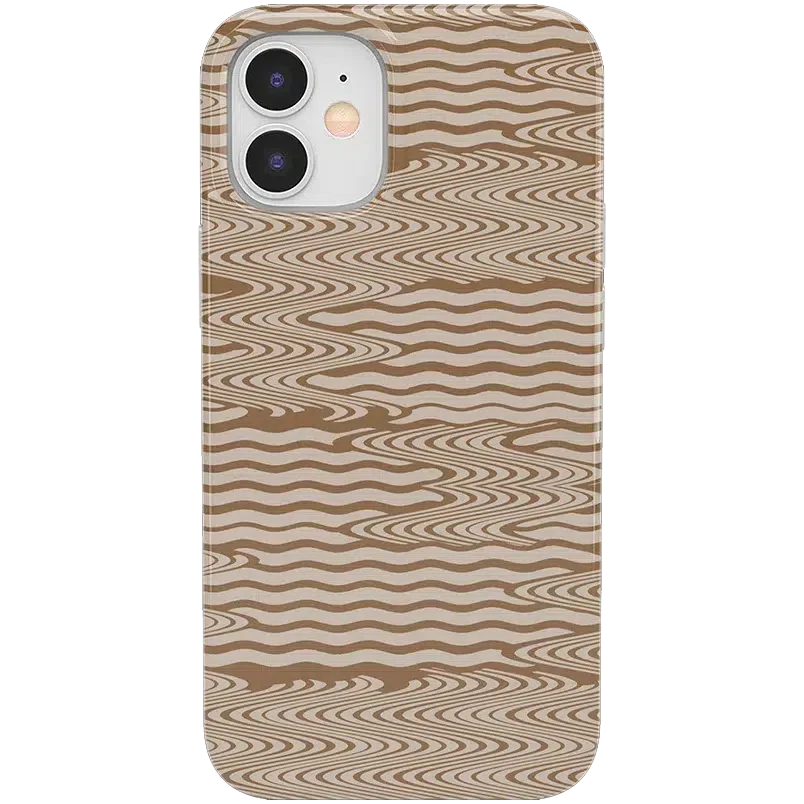 Mocha Ripple | Brown Waves Case iPhone Case get.casely Classic iPhone 12