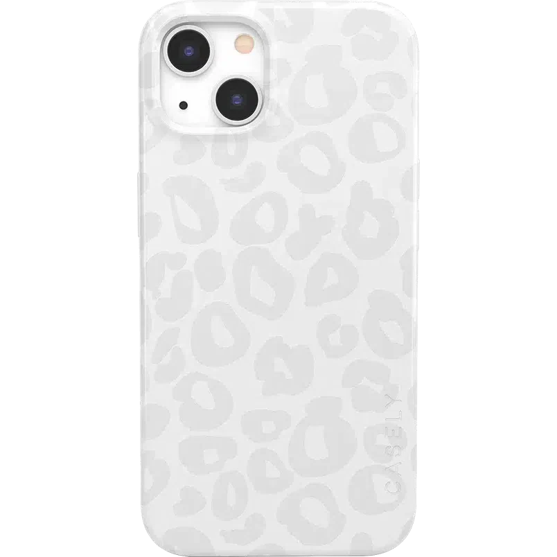 Into the Wild | White Snow Leopard Case iPhone Case get.casely Classic + MagSafe® iPhone 13