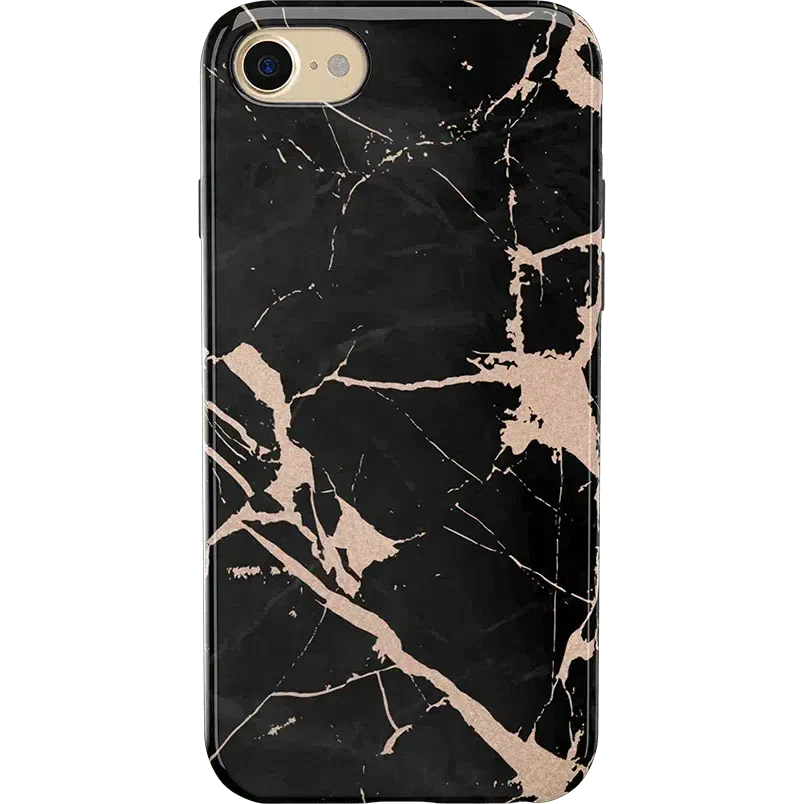 Hidden Gem | Rose Gold and Black Marble Case iPhone Case get.casely Classic iPhone 6/7/8 