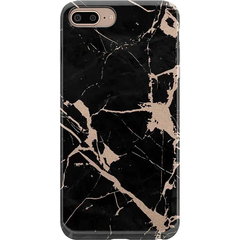 Hidden Gem | Rose Gold and Black Marble Case iPhone Case get.casely Classic iPhone 6/7/8 Plus 