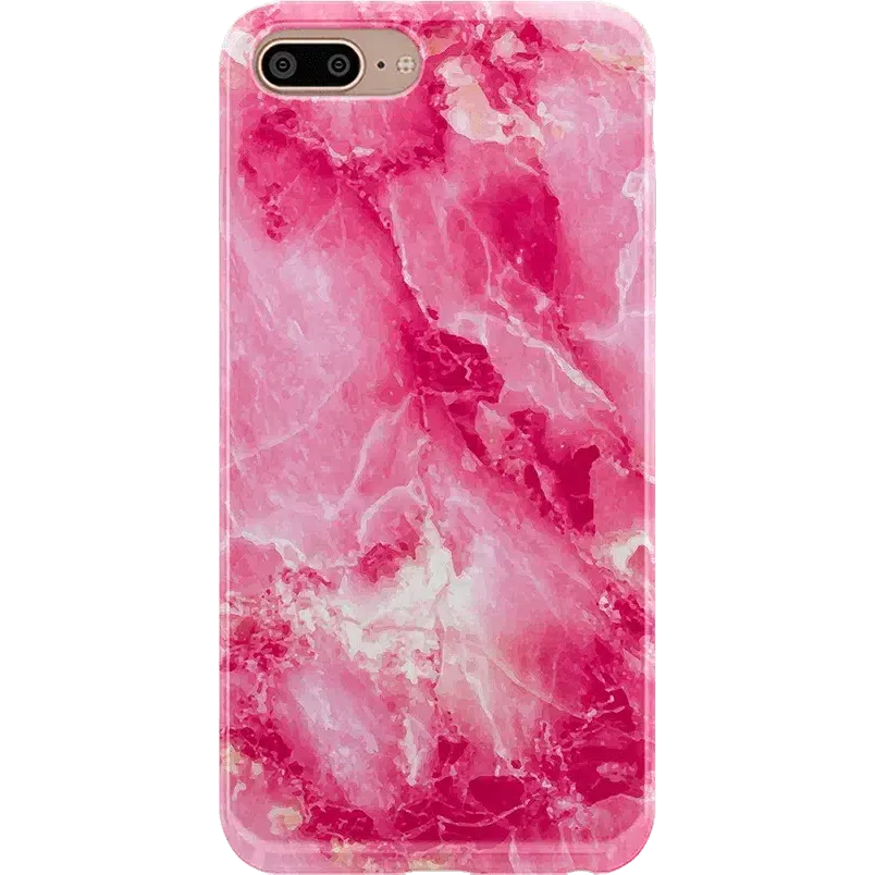 Pretty in Pink | Hot Pink Marble Case iPhone Case get.casely Classic iPhone 6/7/8 Plus 