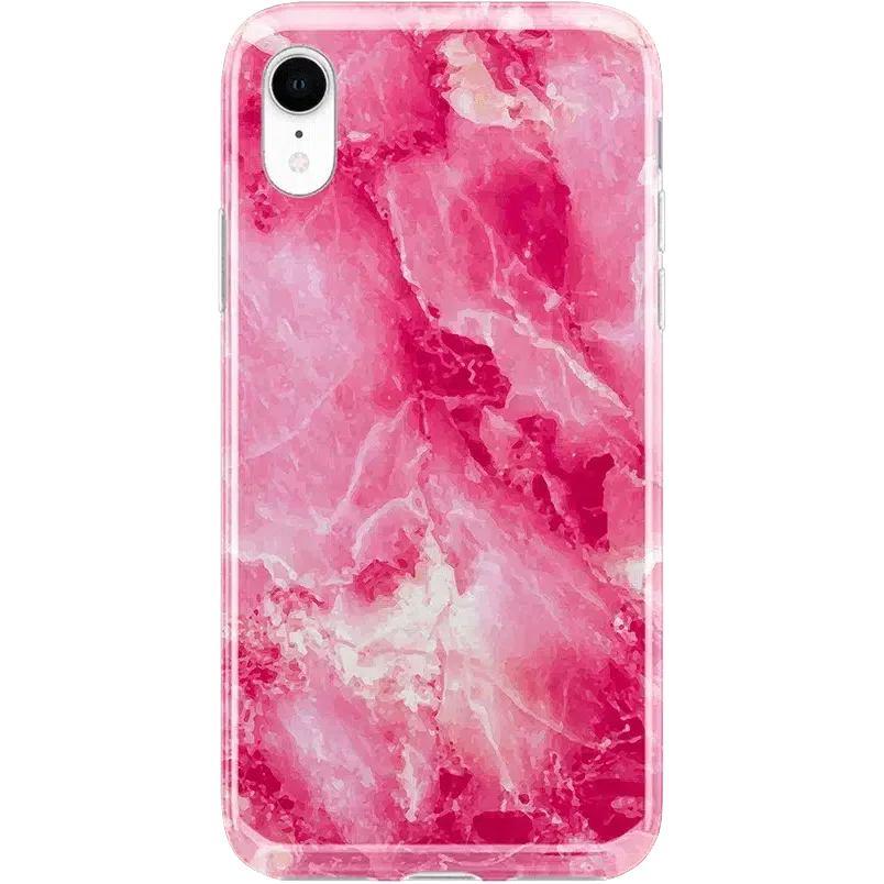 Pretty in Pink | Hot Pink Marble Case iPhone Case get.casely Classic iPhone XR 