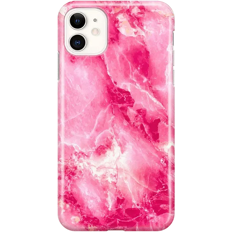 Pretty in Pink | Hot Pink Marble Case iPhone Case get.casely Classic iPhone 11 