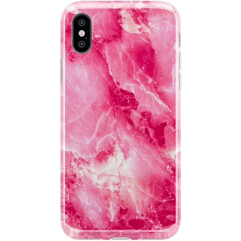 Pretty in Pink | Hot Pink Marble Case iPhone Case get.casely Classic iPhone X / XS 