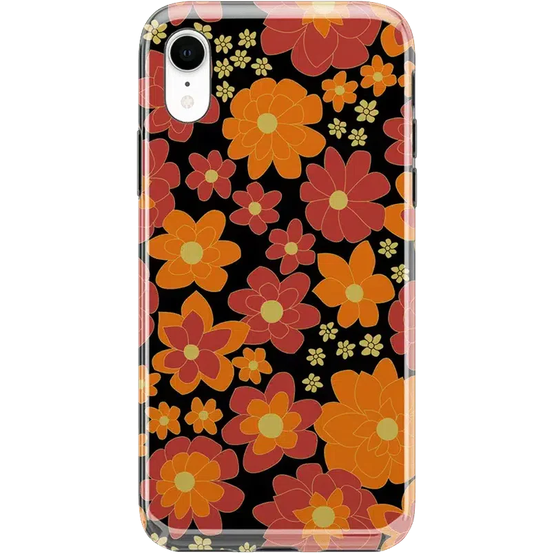 Flower Child | Bright Retro Floral Case iPhone Case get.casely Classic iPhone XR 