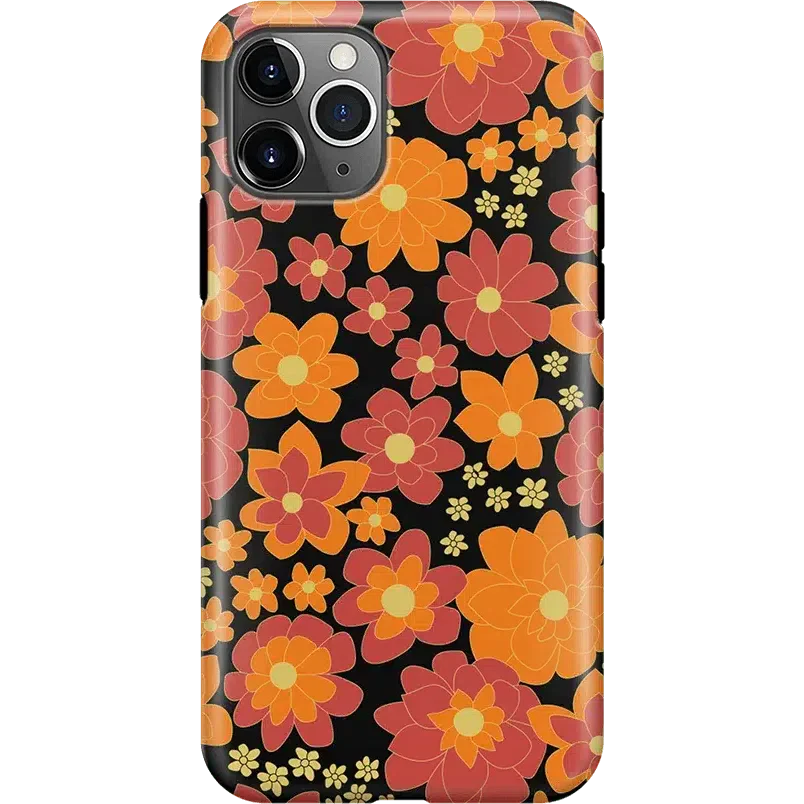 Flower Child | Bright Retro Floral Case iPhone Case get.casely Classic iPhone 11 Pro 