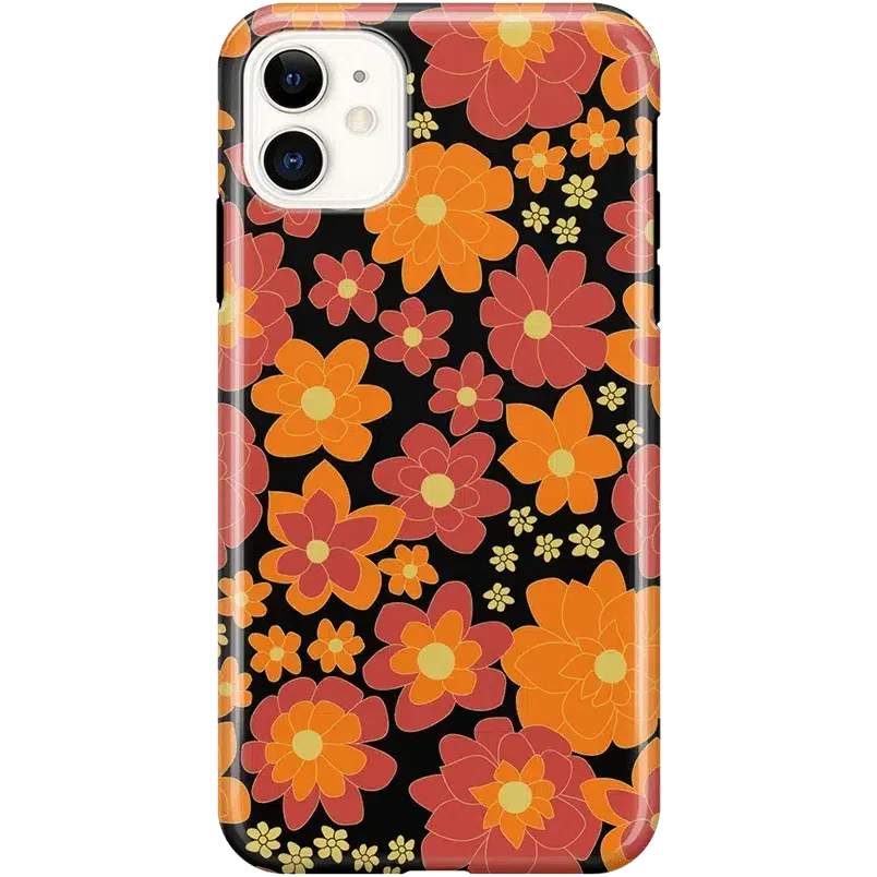 Flower Child | Bright Retro Floral Case iPhone Case get.casely Classic iPhone 11 