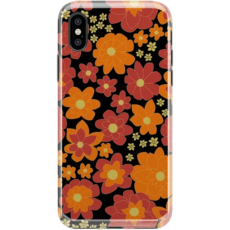 Flower Child | Bright Retro Floral Case iPhone Case get.casely Classic iPhone X / XS 