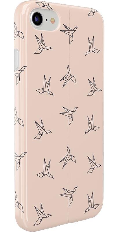 Paper Crane Origami | Beige Pattern