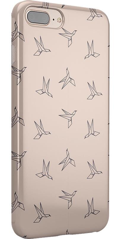 Paper Crane Origami | Beige Pattern