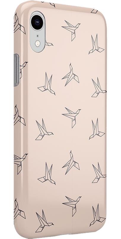 Paper Crane Origami | Beige Pattern