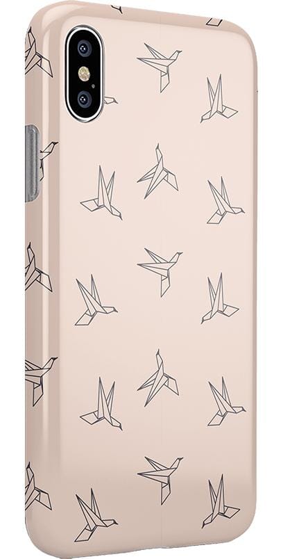 Paper Crane Origami | Beige Pattern