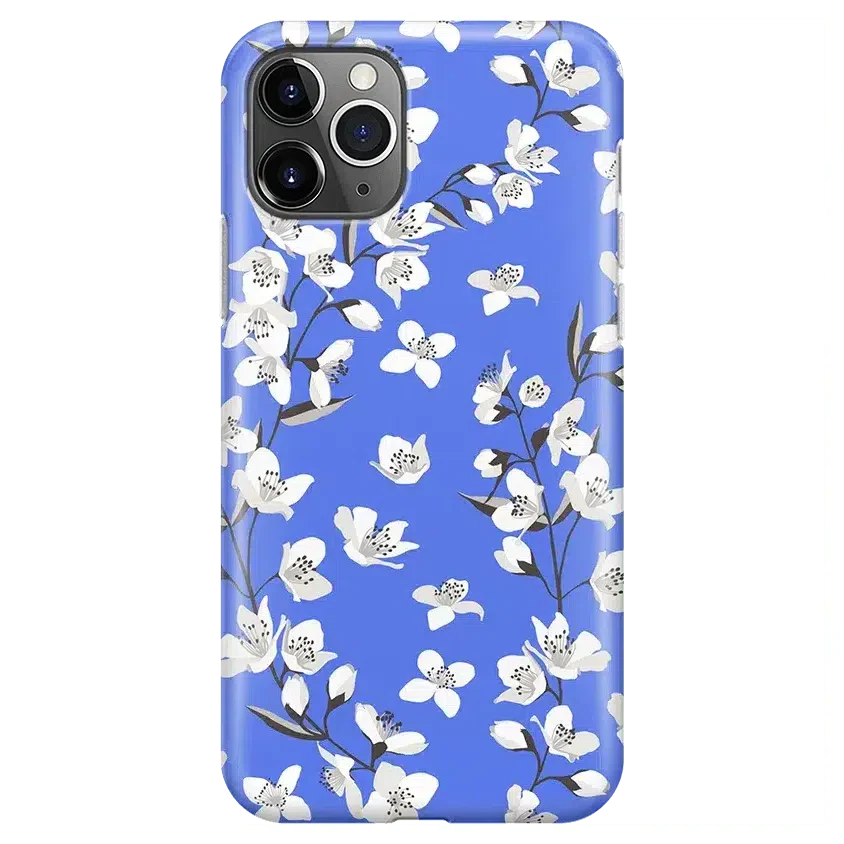 Floral Forest | Blue Cherry Blossom Floral Case iPhone Case get.casely Classic iPhone 11 Pro 