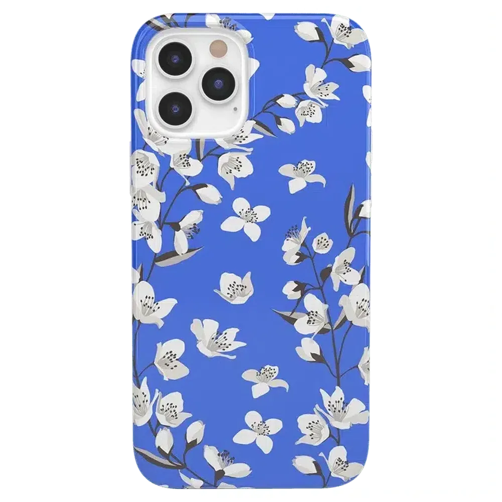Floral Forest | Blue Cherry Blossom Floral Case iPhone Case get.casely Classic iPhone 12 Pro Max 