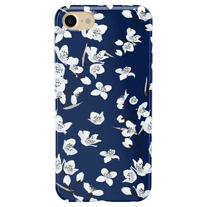 Floral Forest | Navy Cherry Blossom Floral Case iPhone Case get.casely Classic iPhone 6/7/8 