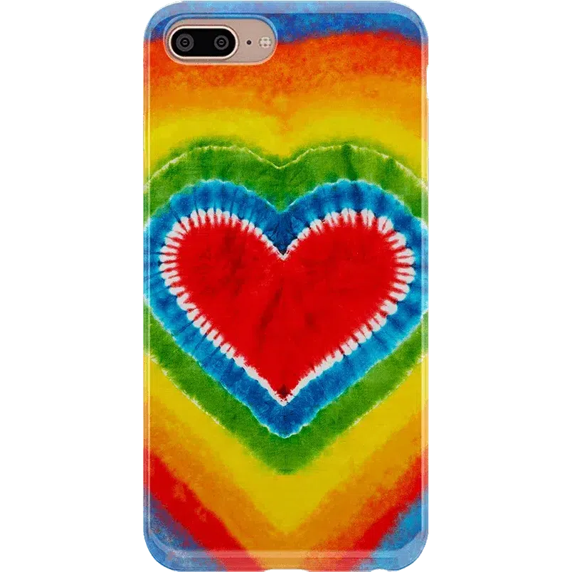 I Heart Tie Dye | Rainbow Heart Case iPhone Case get.casely Classic iPhone 6/7/8 Plus 