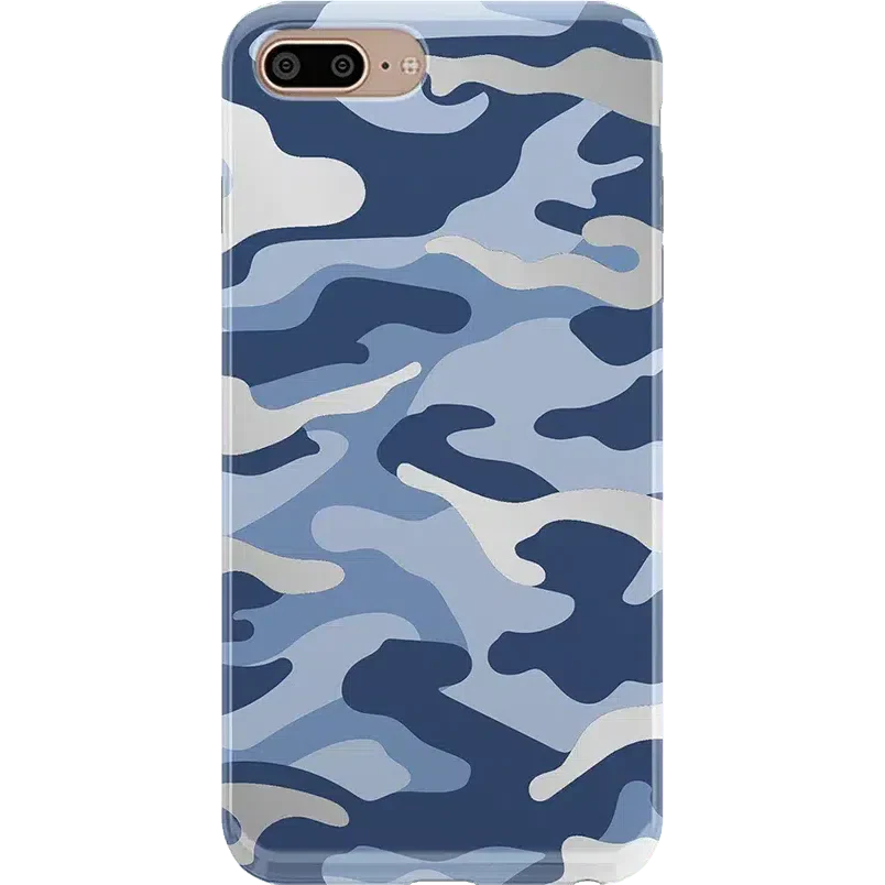 In Formation | Metallic Blue Camo Case iPhone Case get.casely Classic iPhone 6/7/8 Plus 