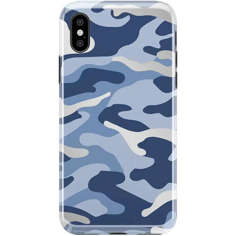 In Formation | Metallic Blue Camo Case iPhone Case get.casely Classic iPhone X / XS 