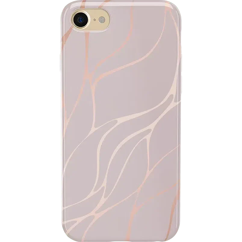 Midnight Ride | Pink and Gold Metallic Waves Case iPhone Case get.casely Classic iPhone 6/7/8 