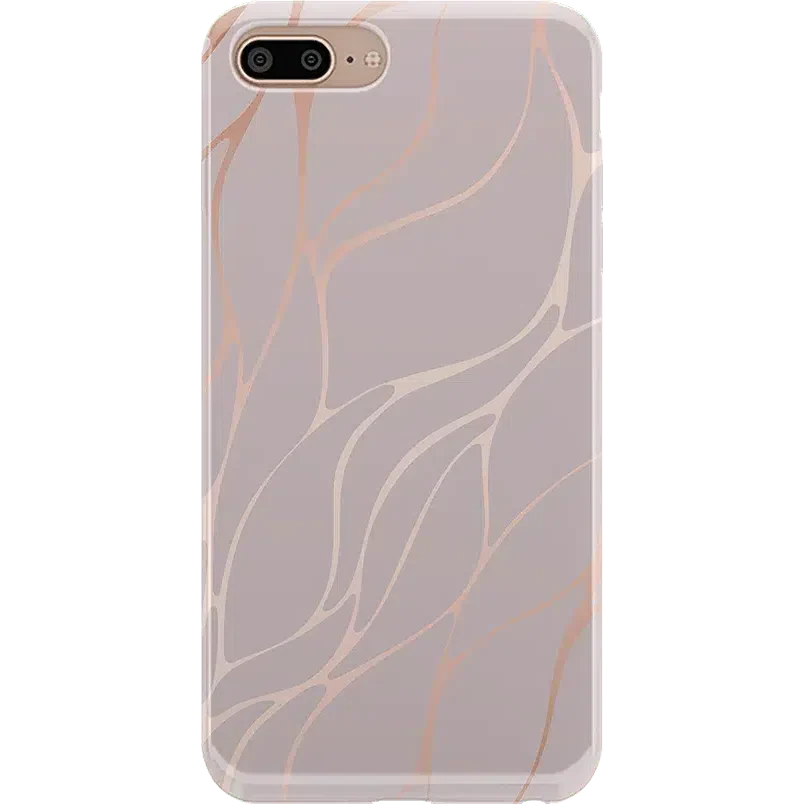 Midnight Ride | Pink and Gold Metallic Waves Case iPhone Case get.casely Classic iPhone 6/7/8 Plus 
