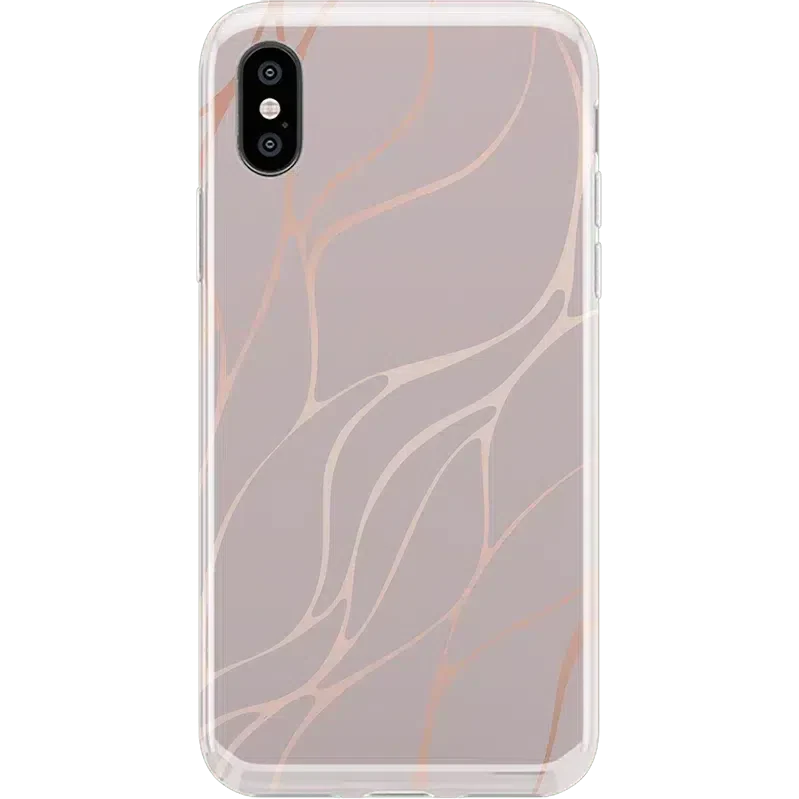 Midnight Ride | Pink and Gold Metallic Waves Case iPhone Case get.casely Classic iPhone XS Max 