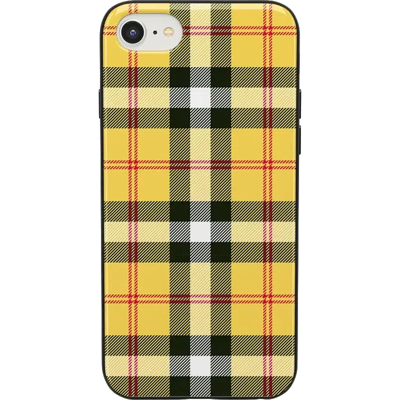 As if! | Yellow Plaid iPhone Case iPhone Case get.casely Classic iPhone 6/7/8 